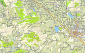 San Juan del Río en Mapa E32 GPS