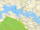 Lakes included in map E32 gps