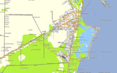 Cancún in Mapa E32 GPS