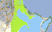 Cancún en Mapa E32 GPS