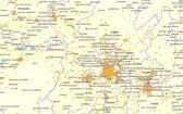 Ciudades de México en Mapa E32 GPS